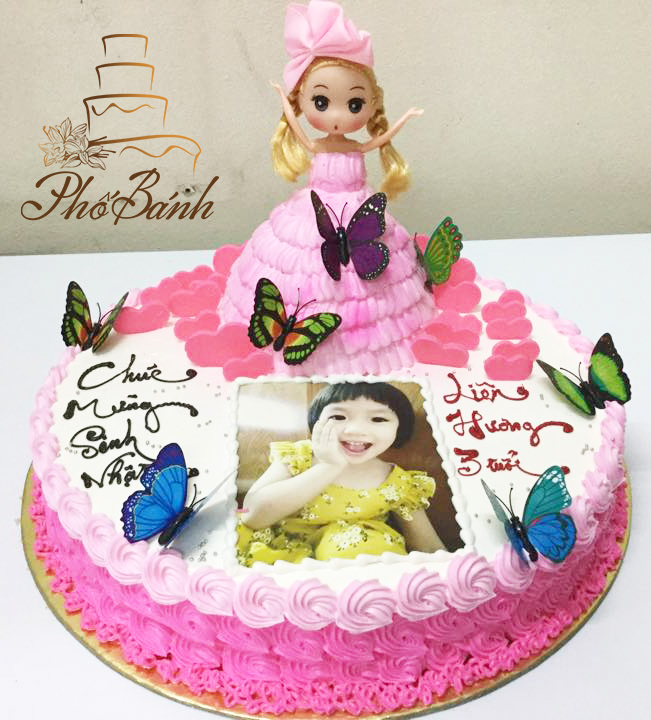 Mẫu TR044: bánh sinh nhật công chúa