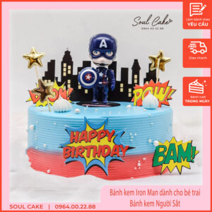 Bánh kem Iron-Man dành cho bé trai, Bánh kem Người Sắt