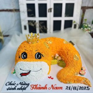 bánh kem cho bé trai 1 tuổi rắn