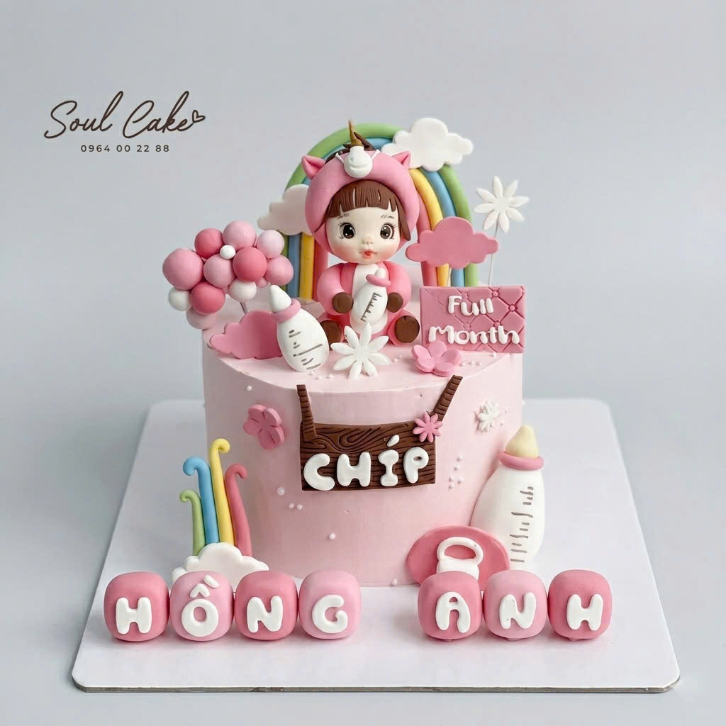 Bánh kem tuổi ngựa cho bé gái