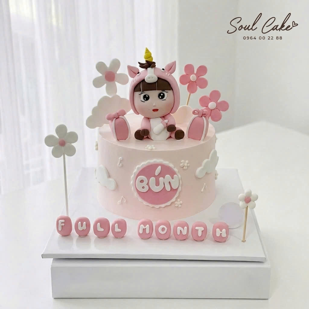Mẫu bánh kem cho bé gái tuổi ngựa