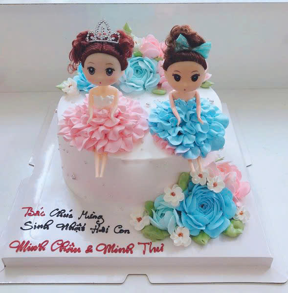 Bánh kem sinh nhật bé gái công chúa