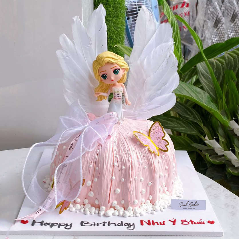 Mẫu bánh kem công chúa elsa